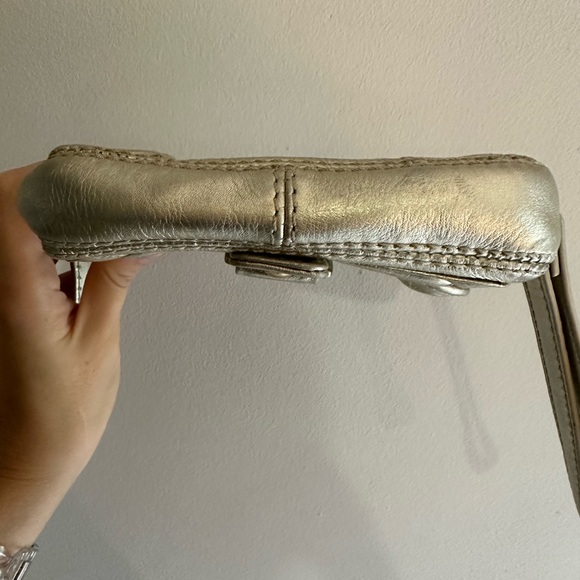 Michael Kors Gold Metalic Wristlet - Picture 9 of 11